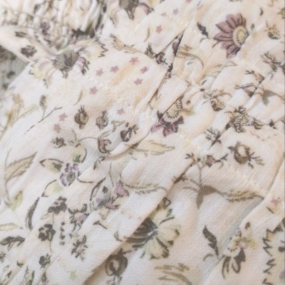 🆕⭐ Lucky Brand White Floral Cotton Mini Dress - Picture 4 of 12